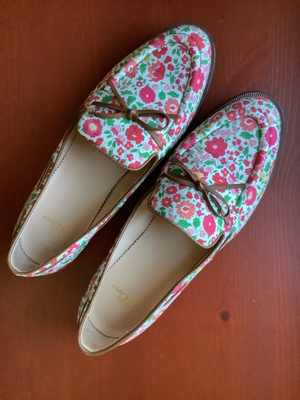 J. Crew Classic Tab Loafers in Liberty Print size 9